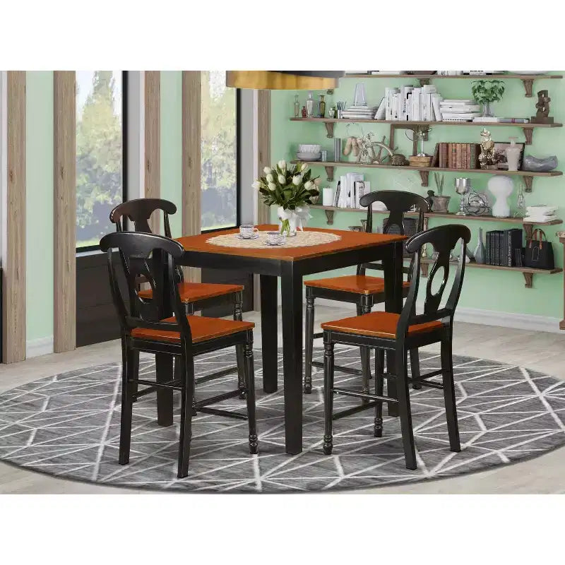 Set da pranzo altezza bancone - Tavolo e sedie per 4 persone - Mobili per sala da pranzo e cucina