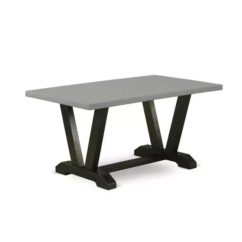 HomeStock Tavolo da Pranzo Rettangolare da 6 Pezzi in Legno Massello Finitura Rovere Naturale con 1 Panca e 4 Sedie Imbottite