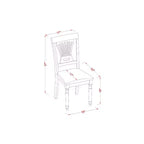 Set da pranzo ovale antico - Tavolo da pranzo con sedie - Legno di gomma - Finitura marrone sella - Set dinette da cucina