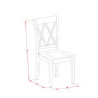 Set da pranzo rettangolare - Tavolo da 120-150 cm con prolunga e 2 sedie - Set da pranzo in legno massello per cucina