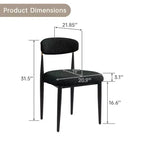 Set da Pranzo Moderno per 4, Tavolo da Pranzo Rettangolare da 172 cm con 4 Sedie, con Base a Piedistallo, Tavolo da Pranzo per Sala da Pranzo, Cucina-Morden Fort