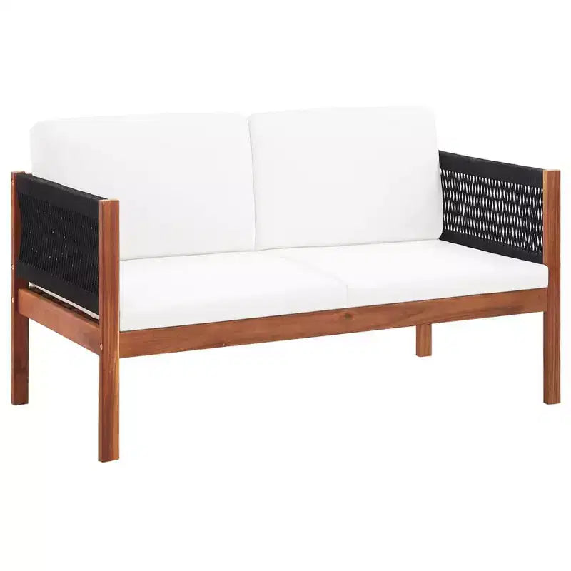 vidaXL Set da Salotto da Giardino 4 Pezzi in Legno Massello di Acacia