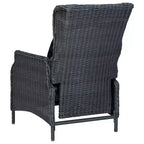 vidaXL Set da pranzo da giardino 9 pezzi tavolo e sedie in polyrattan