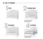 Set da cameretta con culla e fasciatoio Child Craft Hampton Arch Top, 2 pezzi, include culla convertibile 4-in-1 e fasciatoio