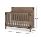 Set cameretta Child Craft Lucas, 2 pezzi, include lettino convertibile 4 in 1 e cassettiera a 3 cassetti