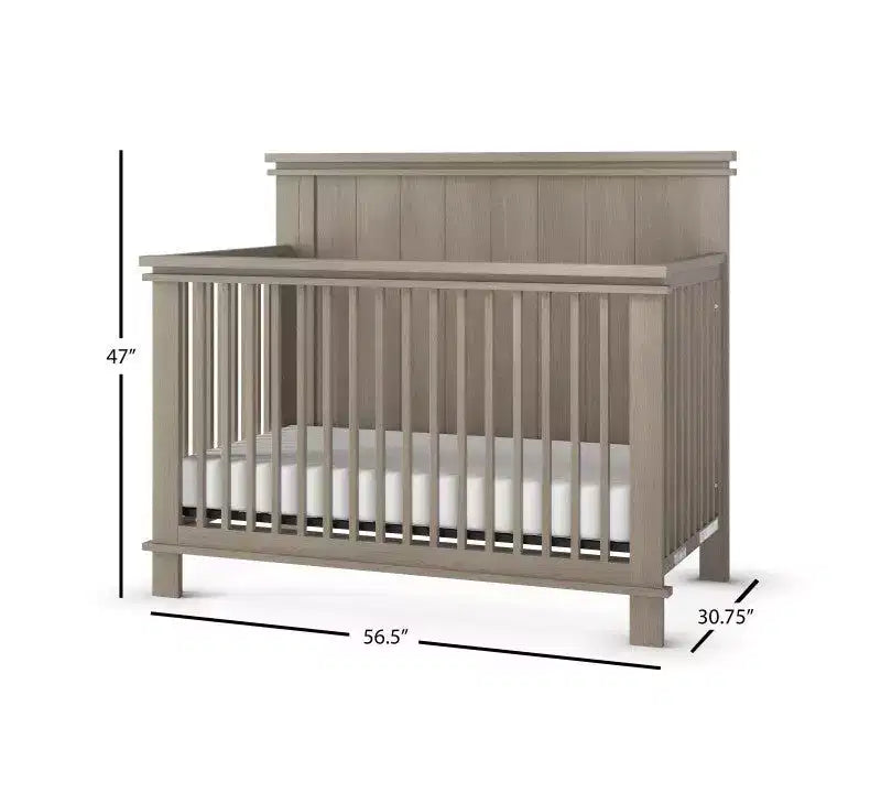 Set cameretta 4 pezzi Child Craft Denman composto da culla, cassettiera, comò e comodino, cresce con il tuo bambino