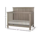 Set cameretta 4 pezzi Child Craft Denman composto da culla, cassettiera, comò e comodino, cresce con il tuo bambino