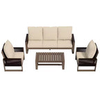 Set da Esterno UPTIOT con Legno di Tsuga di Alta Qualità e Comfort Resistente all'Acqua