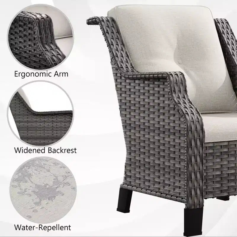 Set da salotto da esterno premium UPTIOT con design ergonomico e comfort per tutte le stagioni