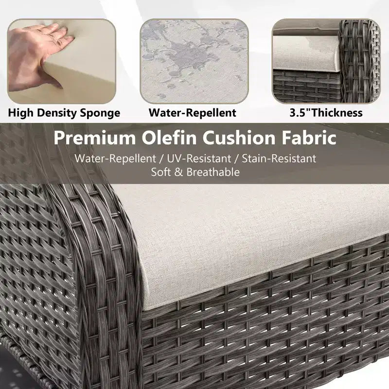 Set da salotto da esterno premium UPTIOT con design ergonomico e comfort per tutte le stagioni