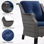Set da salotto da esterno premium UPTIOT con design ergonomico e comfort per tutte le stagioni