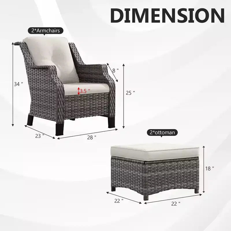 Set da salotto da esterno premium UPTIOT con design ergonomico e comfort per tutte le stagioni