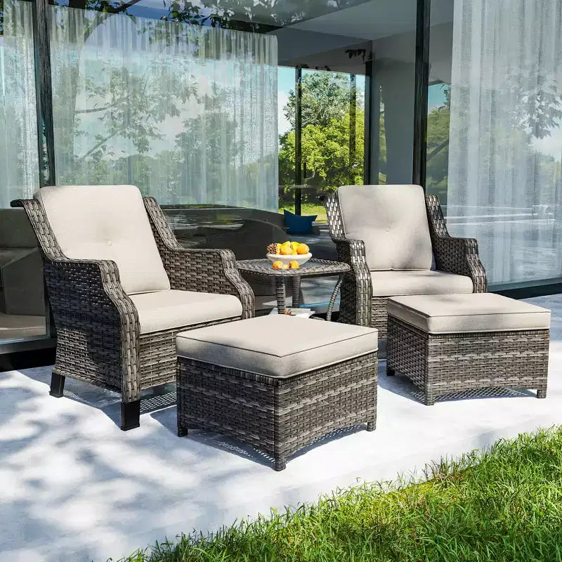Set da salotto da esterno premium UPTIOT con design ergonomico e comfort per tutte le stagioni
