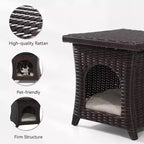 Set di sedie da giardino premium in rattan UPTIOT con tavolino da caffè per spazi esterni a misura di animale domestico