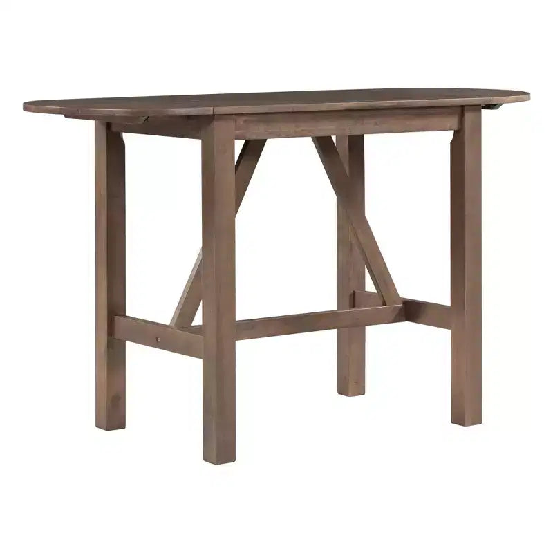Set da pranzo pieghevole in legno da 3 pezzi con tavolo a ribalta e 2 sedie imbottite alte per piccoli spazi