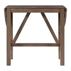 Set da pranzo pieghevole in legno da 3 pezzi con tavolo a ribalta e 2 sedie imbottite alte per piccoli spazi