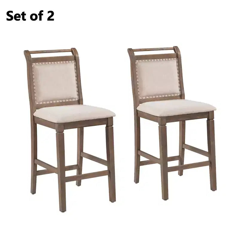 Set da pranzo pieghevole in legno da 3 pezzi con tavolo a ribalta e 2 sedie imbottite alte per piccoli spazi