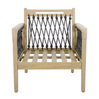 Set da esterno 4 pezzi Christopher Knight Home Yuna in stile rustico in legno di acacia con tavolo rotondo a doghe