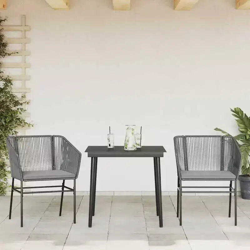 Set da pranzo per giardino vidaXL con cuscini in diversi colori e dimensioni