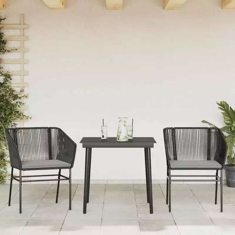 Set da pranzo per giardino vidaXL con cuscini in diversi colori e dimensioni