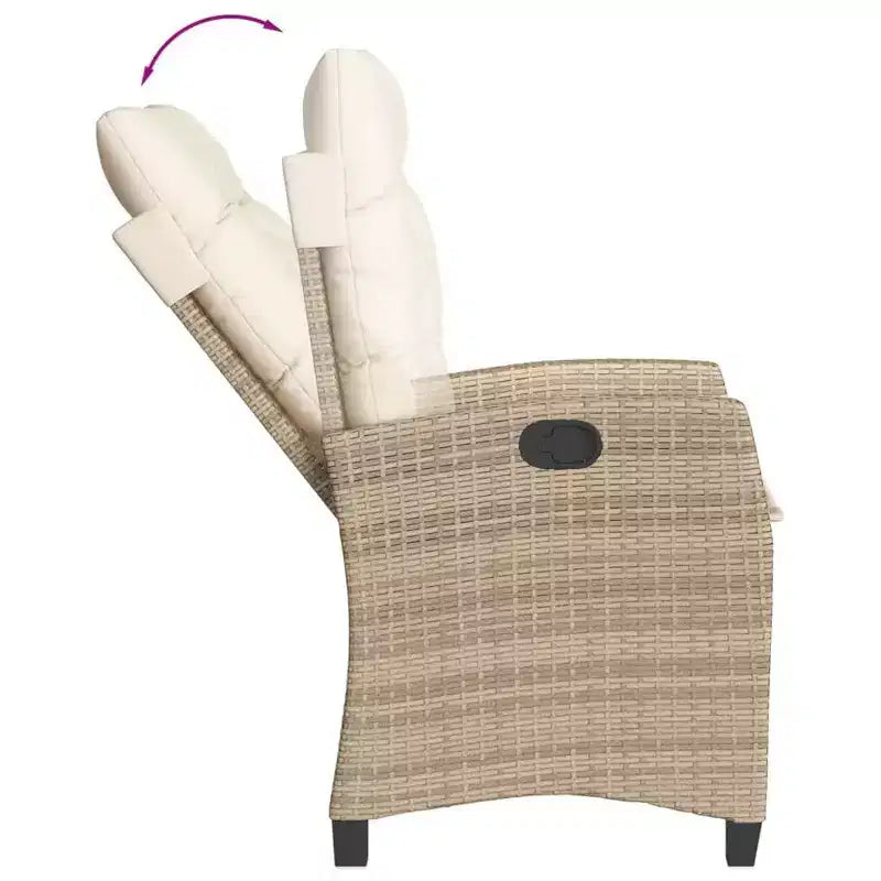 vidaXL Set da pranzo moderno da giardino con cuscini