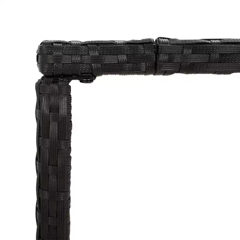 Set bar da giardino trendy vidaXL in rattan e vetro