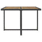 Set da pranzo da giardino vidaXL, tavolo e sedie da esterno in polyrattan e legno di acacia