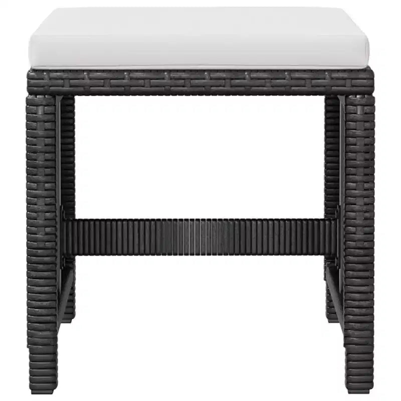 Set da pranzo da giardino vidaXL, tavolo e sedie da esterno in polyrattan e legno di acacia
