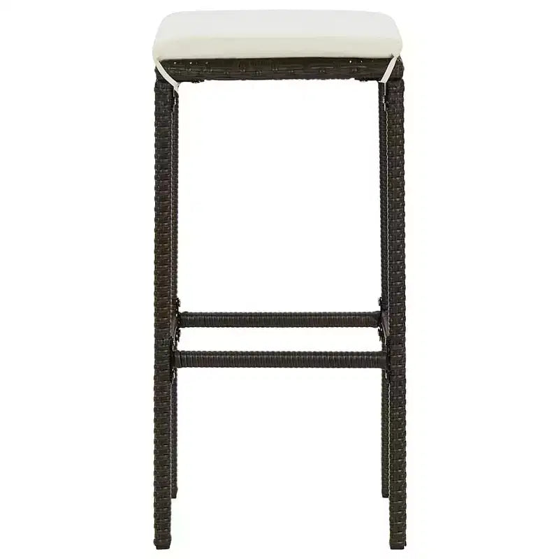 vidaXL Set da Bar da Esterno con Tavolo e Sgabelli, Set di Mobili da Giardino con Cuscini