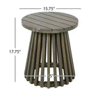 Set da conversazione da patio 3 pezzi in legno di acacia, mobili da esterno, 2 poltrone con tavolino laterale per giardino/patio/terrazza - ModernLuxe