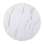 Set tavolo e sedie da pranzo da 5 pezzi con tavolo da 43 pollici, per sala da pranzo, cucina e soggiorno