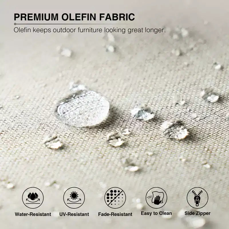 Set Divano Premium da Esterno UPTIOT con Sedie in Vimini, Pouf e Tavolino da Caffè