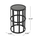 Set 3 pezzi da esterno Christopher Knight Home Graziana con sedie a dondolo in rattan e tavolino con piano in ceramica