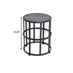 Set da esterno Christopher Knight Home Ilaria composto da 2 sedie a dondolo in rattan e tavolino con piano in ceramica