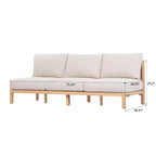 Set da giardino 4 pezzi Christopher Knight Home Phachara in legno di acacia dal design moderno con intreccio in corda e cuscini