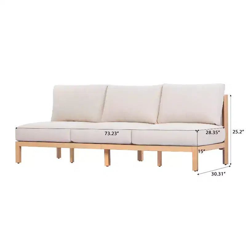 Set da giardino 4 pezzi Christopher Knight Home Phachara in legno di acacia dal design moderno con intreccio in corda e cuscini
