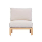 Set da giardino 4 pezzi Christopher Knight Home Phachara in legno di acacia dal design moderno con intreccio in corda e cuscini