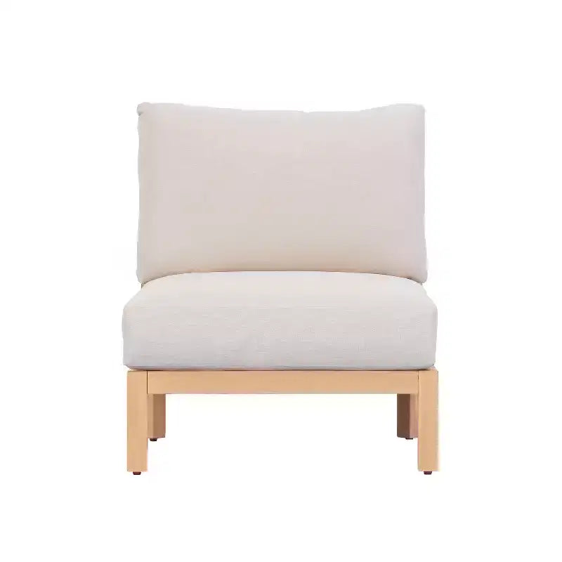 Set da giardino 4 pezzi Christopher Knight Home Phachara in legno di acacia dal design moderno con intreccio in corda e cuscini