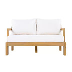 Set da giardino moderno 5 pezzi Christopher Knight Home Letizia in legno di acacia con tavolino da caffè