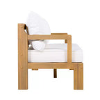 Set da giardino moderno 5 pezzi Christopher Knight Home Letizia in legno di acacia con tavolino da caffè