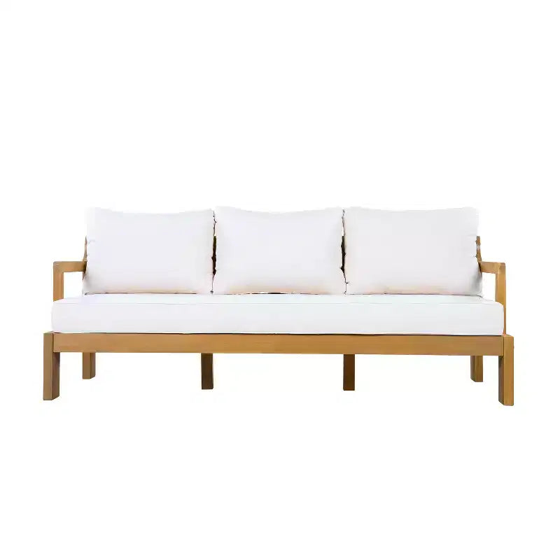 Set da giardino moderno 5 pezzi Christopher Knight Home Letizia in legno di acacia con tavolino da caffè