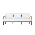 Set da giardino moderno 5 pezzi Christopher Knight Home Letizia in legno di acacia con tavolino da caffè