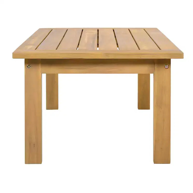 Set da giardino moderno 5 pezzi Christopher Knight Home Letizia in legno di acacia con tavolino da caffè