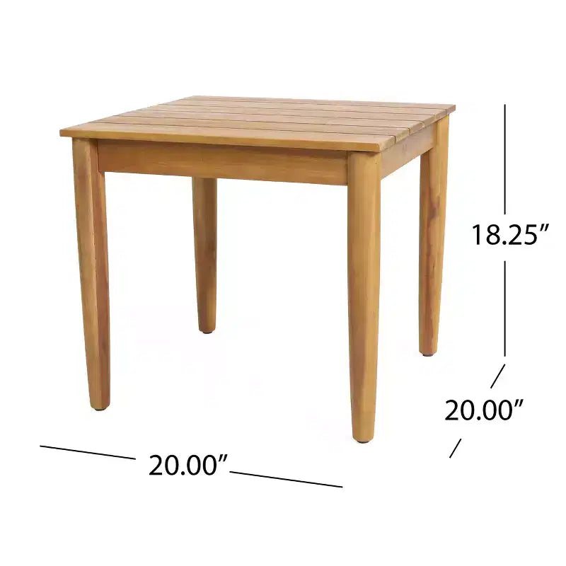 Christopher Knight Home Minh Moderno Set da 3 Pezzi per Patio con Sedie Girevoli in Acacia, Design in Corda e Tavolino a Doghe