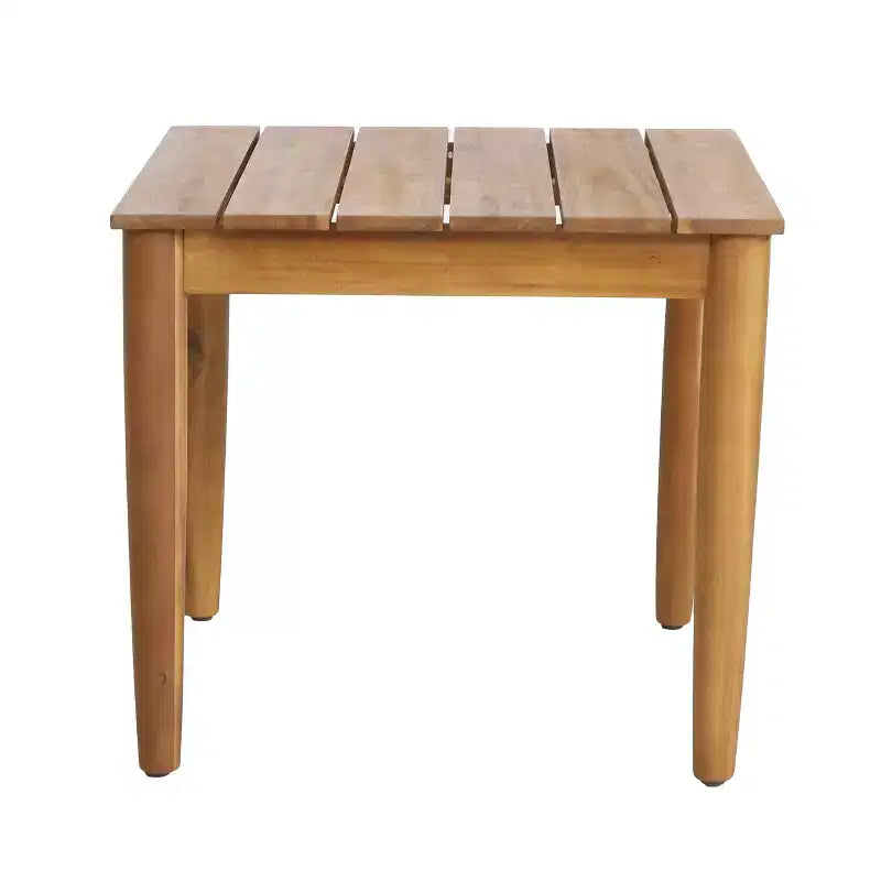 Christopher Knight Home Minh Moderno Set da 3 Pezzi per Patio con Sedie Girevoli in Acacia, Design in Corda e Tavolino a Doghe