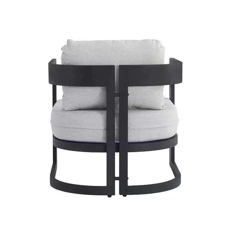 Set da giardino moderno 5 pezzi Christopher Knight Home Melow in alluminio con tavolini da caffè in legno di acacia