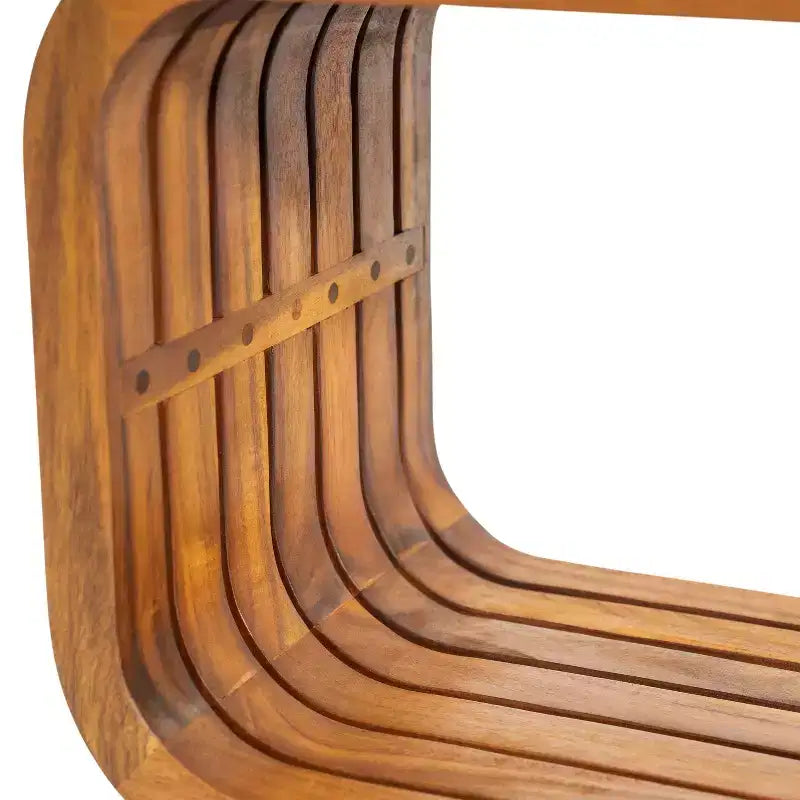 Set da giardino moderno 5 pezzi Christopher Knight Home Melow in alluminio con tavolini da caffè in legno di acacia
