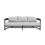 Set da giardino moderno 5 pezzi Christopher Knight Home Melow in alluminio con tavolini da caffè in legno di acacia