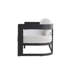 Set da giardino moderno 5 pezzi Christopher Knight Home Melow in alluminio con tavolini da caffè in legno di acacia