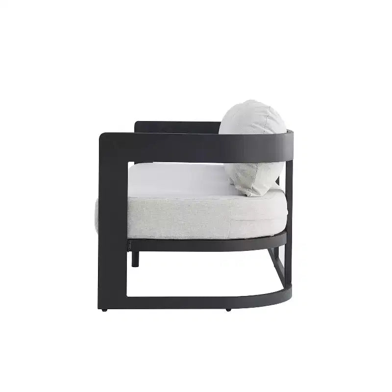 Set da giardino moderno 5 pezzi Christopher Knight Home Melow in alluminio con tavolini da caffè in legno di acacia
